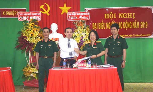 Xí nghiệp May Cục Hậu cần hội nghị đại biểu người lao động năm 2019