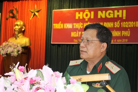 Quân khu 7 triển khai thực hiện Nghị định 102/2018 của Chính phủ