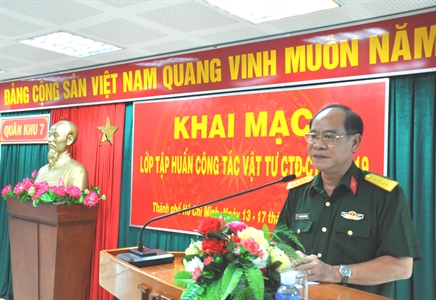 Quân khu 7 tập huấn nghiệp vụ vật tư công tác Đảng, công tác chính trị