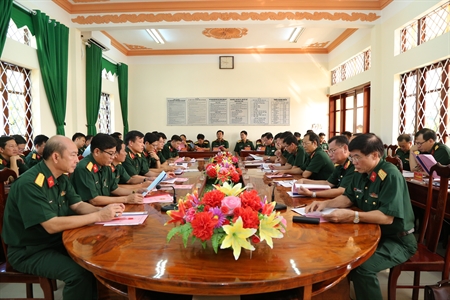 Khối  4 cơ quan Quân khu 7 giao lưu, học tập điển hình tiên tiến với các đơn vị LLVT Quân khu 9