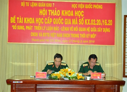 Học viện Quốc phòng và Bộ Tư lệnh Quân khu 7 tổ chức hội thảo khoa học cấp quốc gia