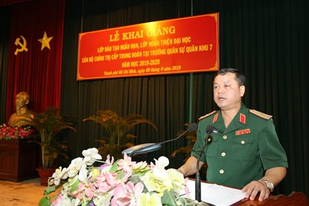 Học viện Chính trị khai giảng đào tạo cán bộ chính trị cấp Trung đoàn năm học 2019-2020