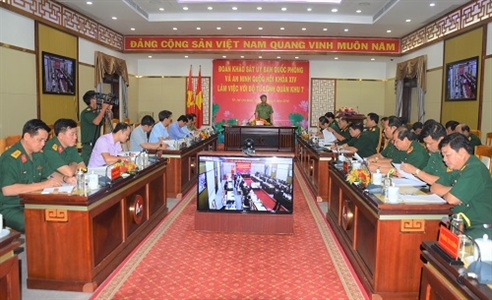 Đoàn khảo sát Ủy ban Quốc phòng An ninh của Quốc hội làm việc với Quân khu 7