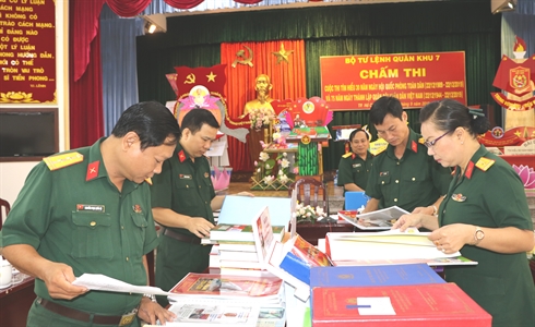 200 bài dự thi cấp Quân khu tìm hiểu 30 năm Ngày hội Quốc phòng toàn dân và 75 năm Ngày thành lập Quân đội nhân dân Việt Nam