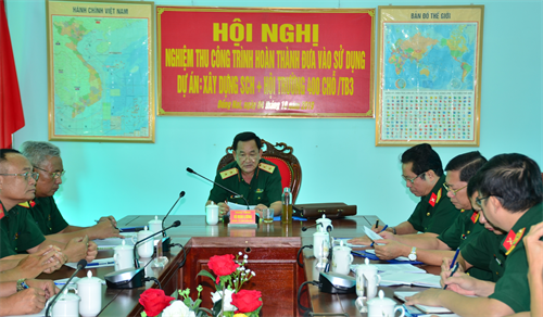 Nghiệm thu công trình Sở chỉ huy và hội trường Trường bắn Quốc gia khu vực 3