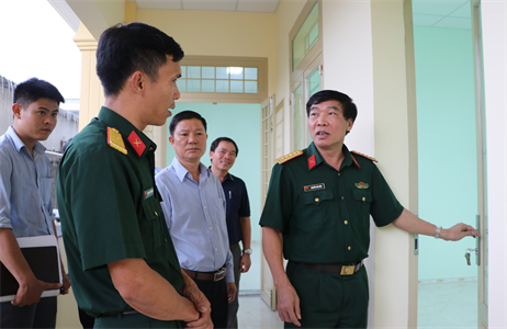 Cục Chính trị Quân khu nghiệm thu công trình xây dựng Nhà văn hóa