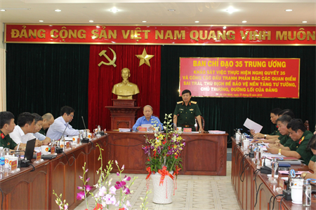 Ban chỉ đạo 35 Trung ương khảo sát việc thực hiện Nghị quyết 35 tại Quân khu 7