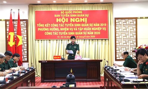 Quân khu 7 tổng kết công tác tuyển sinh quân sự năm 2019