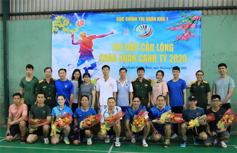 Cục Chính trị Quân khu 7 tổ chức giải cầu lông chào xuân Canh Tý 2020