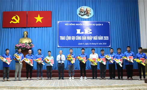 Quận 9, Thành phố Hồ Chí Minh: 155 thanh niên trúng tuyển nghĩa vụ quân sự năm 2020