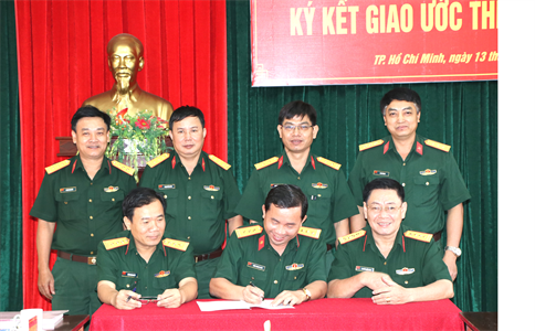 Cụm thi đua 4 Cục Chính trị Quân khu 7 ký kết giao ước thi đua năm 2020