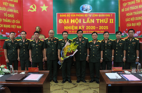 Đảng bộ Văn phòng Bộ Tư lệnh Quân khu 7 đại hội nhiệm kỳ 2020 - 2025