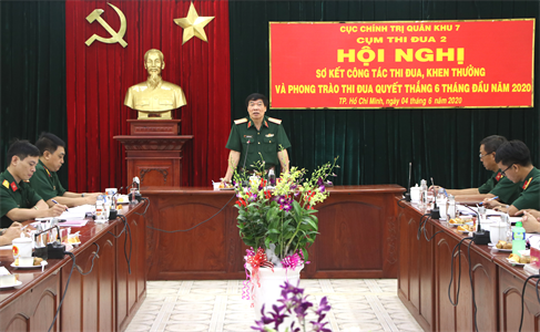 Cụm thi đua 2 Cục Chính trị Quân khu 7 sơ kết phong trào thi đua quyết thắng