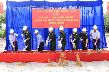 ​Tây Ninh khởi công xây dựng điểm dân cư liền kề chốt dân quân biên giới
