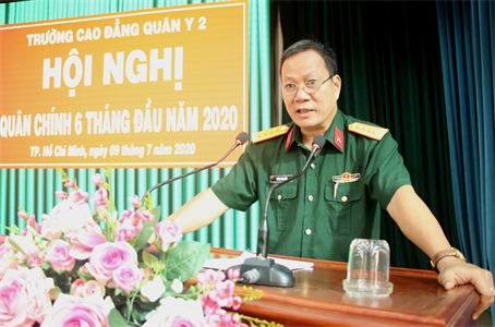 Trường Cao đẳng Quân y 2 hội nghị quân chính 6 tháng đầu năm 2020
