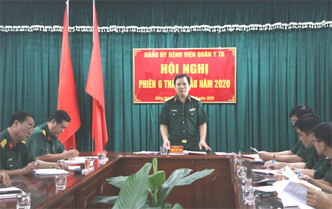 Bệnh viện Quân y 7B hội nghị phiên 6 tháng đầu năm 2020