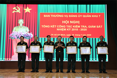 Ban Thường vụ Đảng ủy Quân khu 7 tổng kết công tác kiểm tra, giám sát và kỷ luật của Đảng