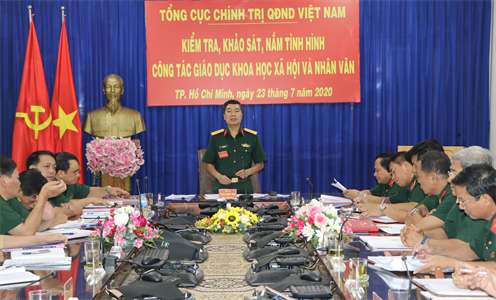Tổng cục Chính trị kiểm tra công tác giáo dục khoa học xã hội và nhân văn tại Trường Cao đẳng Quân y 2