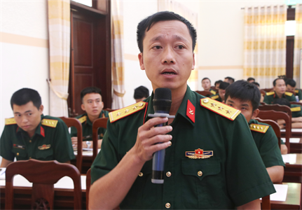Cục Hậu cần Quân khu tọa đàm cán bộ, sĩ quan trẻ năm 2020