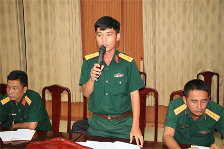 Tọa đàm cán bộ, sĩ quan trẻ Bộ CHQS tỉnh Bà Rịa - Vũng Tàu