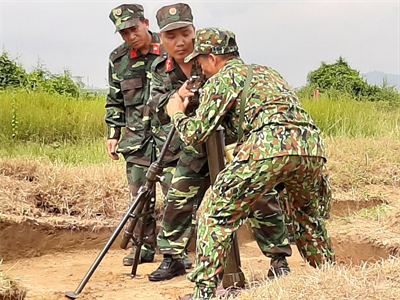 Bộ CHQS tỉnh Bà Rịa - Vũng Tàu: 5 khẩu đội bắn súng cối hoàn thành xuất sắc nhiệm vụ