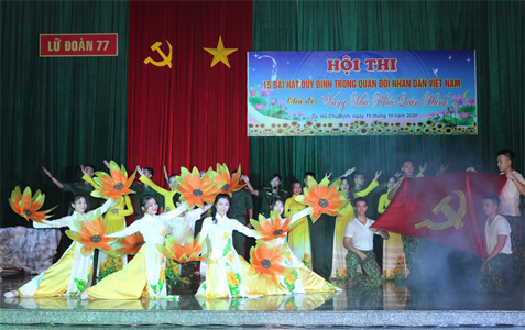 Lữ đoàn 77: Hội thi “Vang mãi khúc quân hành”