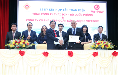 Tổng công ty Thái Sơn ký kết hợp tác toàn diện với Công ty cổ phần Tập đoàn năng lượng VIETPOW