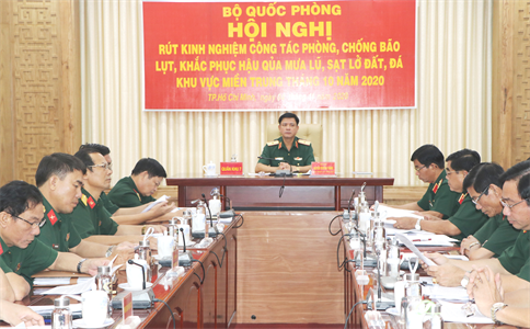 Bộ Quốc phòng hội nghị rút kinh nghiệm công tác phòng, chống bão lụt