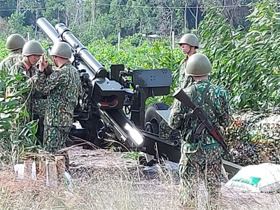 Đại đội Pháo binh 34, Bộ CHQS tỉnh Bà Rịa - Vũng Tàu: Hoàn thành xuất sắc diễn tập chiến thuật bắn đạn thật