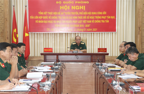 Toàn quân thực hiện tốt tuyên truyền, phổ biến Công ước của Liên hợp quốc và pháp luật Việt Nam về chống tra tấn