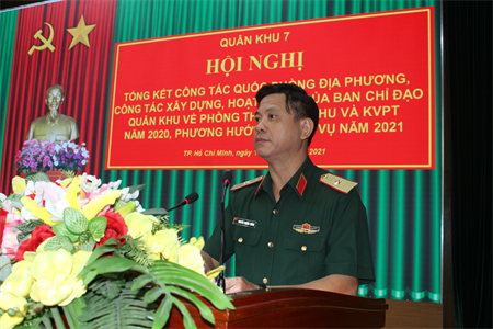 Quân khu 7 tổng kết công tác quốc phòng địa phương