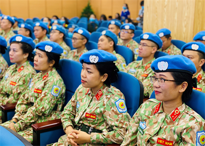 Bộ Quốc phòng hội nghị trực tuyến với lực lượng Việt Nam tham gia gìn giữ hòa bình Liên hợp quốc