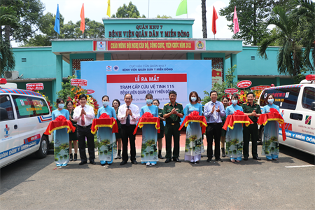 ​Bệnh viện Quân dân y Miền Đông ra mắt Trạm cấp cứu vệ tinh 115