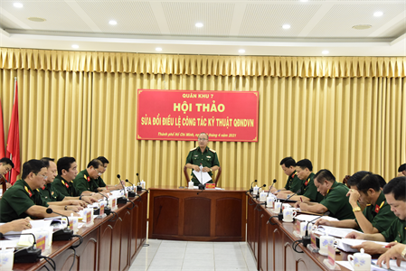 Hội thảo sửa đổi Điều lệ công tác kỹ thuật Quân đội nhân dân Việt Nam