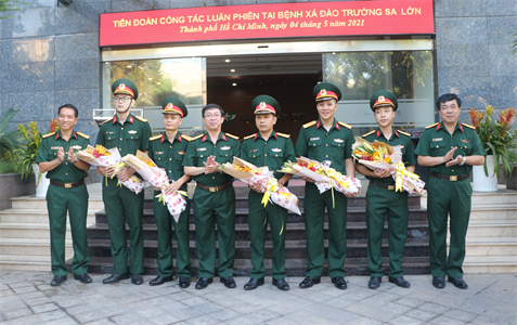 Bệnh viện Quân y 175 luân phiên y, bác sĩ công tác tại huyện đảo Trường Sa
