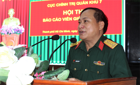 Cục Chính trị khai mạc hội thi báo cáo viên giỏi