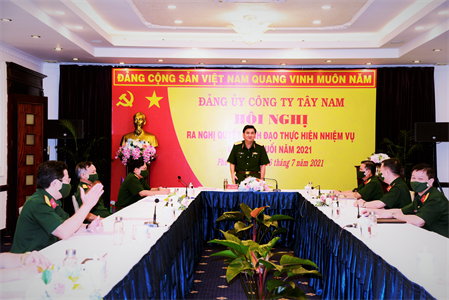 Đảng ủy Công ty Tây Nam: lãnh đạo thực hiện tốt nhiệm vụ 6 tháng cuối năm