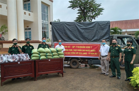 Đoàn Kinh tế - Quốc phòng 778 hỗ trợ Nhân dân bị ảnh hưởng dịch Covid-19