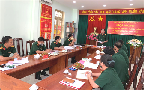 Bàn giao Nhà Văn hóa Quân khu về trực thuộc Phòng Tuyên huấn Cục Chính trị Quân khu