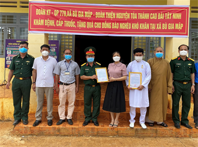 Đoàn Kinh tế - Quốc phòng 778 phối hợp khám bệnh, cấp thuốc và tặng quà trên địa bàn biên giới