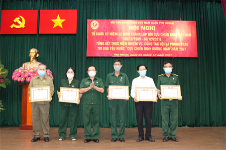 Hội CCB quận Phú Nhuận tổng kết Phong trào thi đua “Cựu chiến binh gương mẫu”