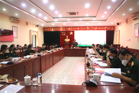 Đảng ủy Cục Chính trị Quân khu hội nghị phiên cuối năm 2021