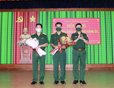 Công ty TNHH MTV Đông Hải, Quân khu 7 tổ chức Hội nghị bàn giao chức vụ Bí thư Đảng ủy, Chủ tịch Công ty