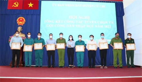 Huyện Củ Chi tổng kết công tác tuyển quân năm 2022