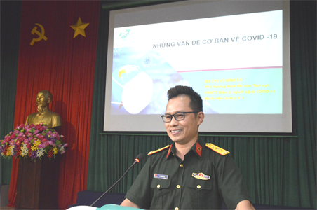 Lữ đoàn 125, Vùng 2 Hải quân phối hợp tuyên truyền về phòng, chống dịch Covid-19