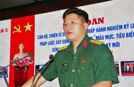 Sư đoàn 5: Diễn đàn cán bộ chiến sĩ với chấp hành nghiêm kỷ luật