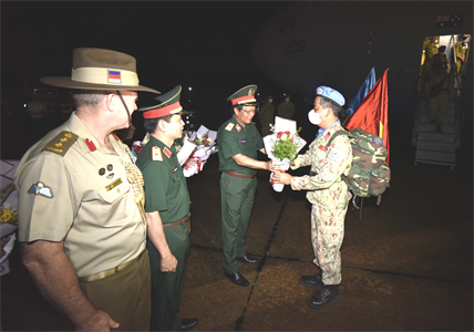 “Chiến sĩ mũ nồi xanh” Việt Nam hoàn thành nhiệm kỳ nhiệm vụ quốc tế