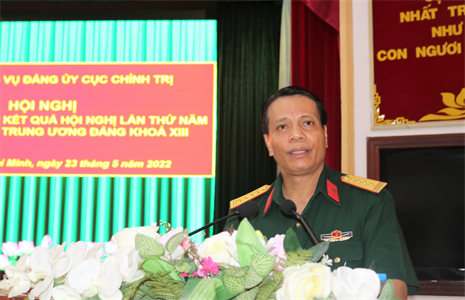 Cục Chính trị thông báo kết quả Hội nghị Trung ương 5 khóa XIII