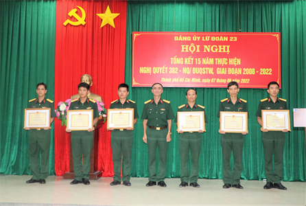Đảng ủy Lữ đoàn 23 lãnh đạo hiệu quả công tác kỹ thuật theo Nghị quyết 382