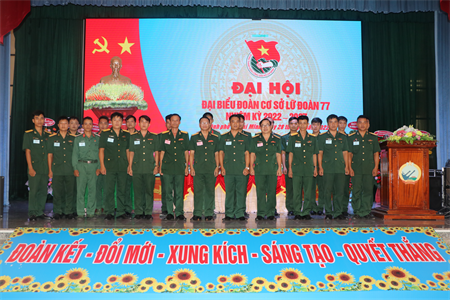 Đại hội đại biểu Đoàn cơ sở Lữ đoàn 77 nhiệm kỳ 2022 - 2027